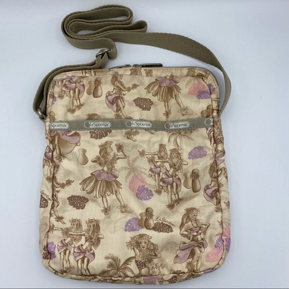Lesportsac Bags Lesportsac Rare Hawaiian Hula Girl Print Crossbody